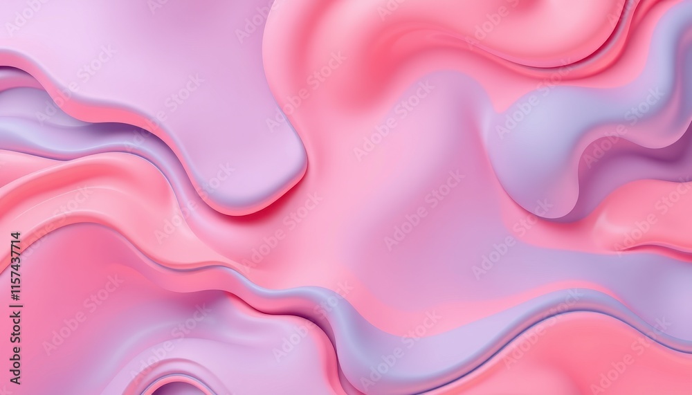 Fototapeta premium Abstract Pink and Purple Liquid Wave Design