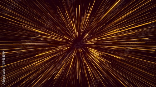 Animated of 3D Rendered Vertical of red Lights Piercing Through Celestial Space.