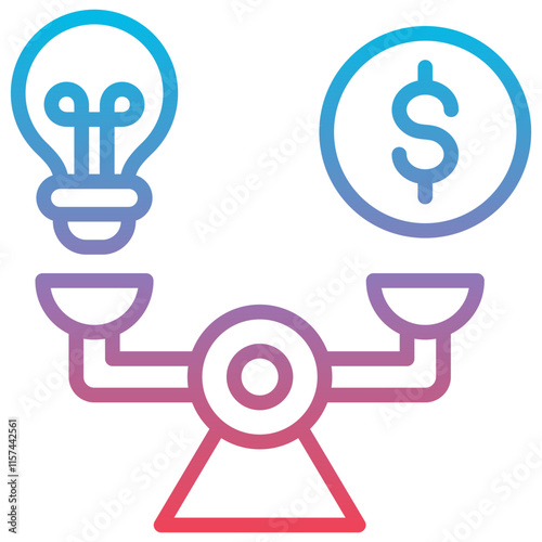 Break Even Point Icon