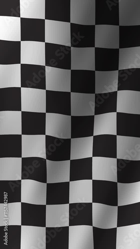 Vertical Racing flag waving in the wind, Vertical Flag of Racing footage video waving in wind