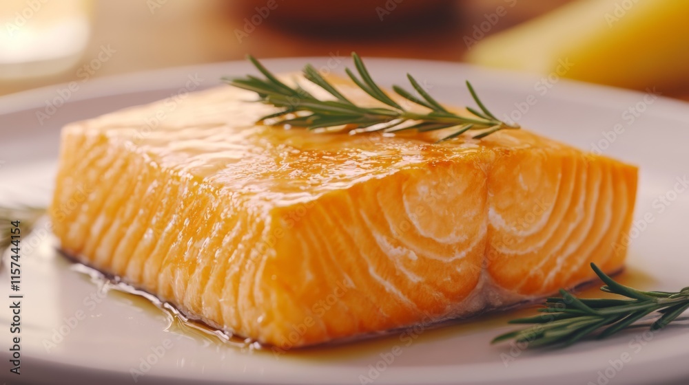 Golden Baked Salmon with Rosemary: A Culinary Delight Golden Baked Salmon with Rosemary: A Culinary Delight