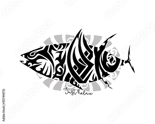 black and white fish