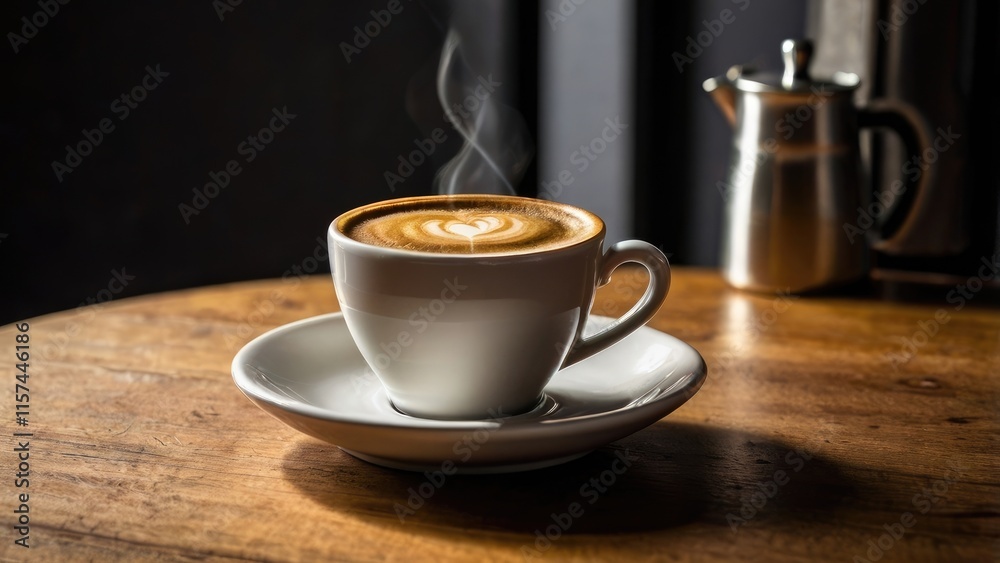 Obraz premium cup of coffee on table