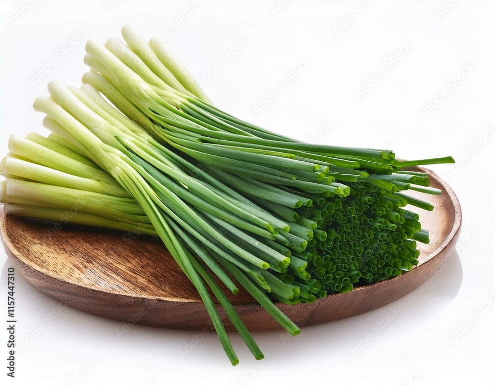 Chives flower or Chinese Chive isolated on white background. Chives flower or Chinese Chive isolated on white background.