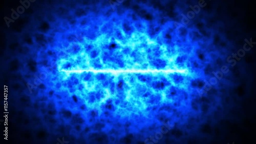 Arc Reactor saber Electric Glowing Lightning animation on Thunderbolt blue background. photo