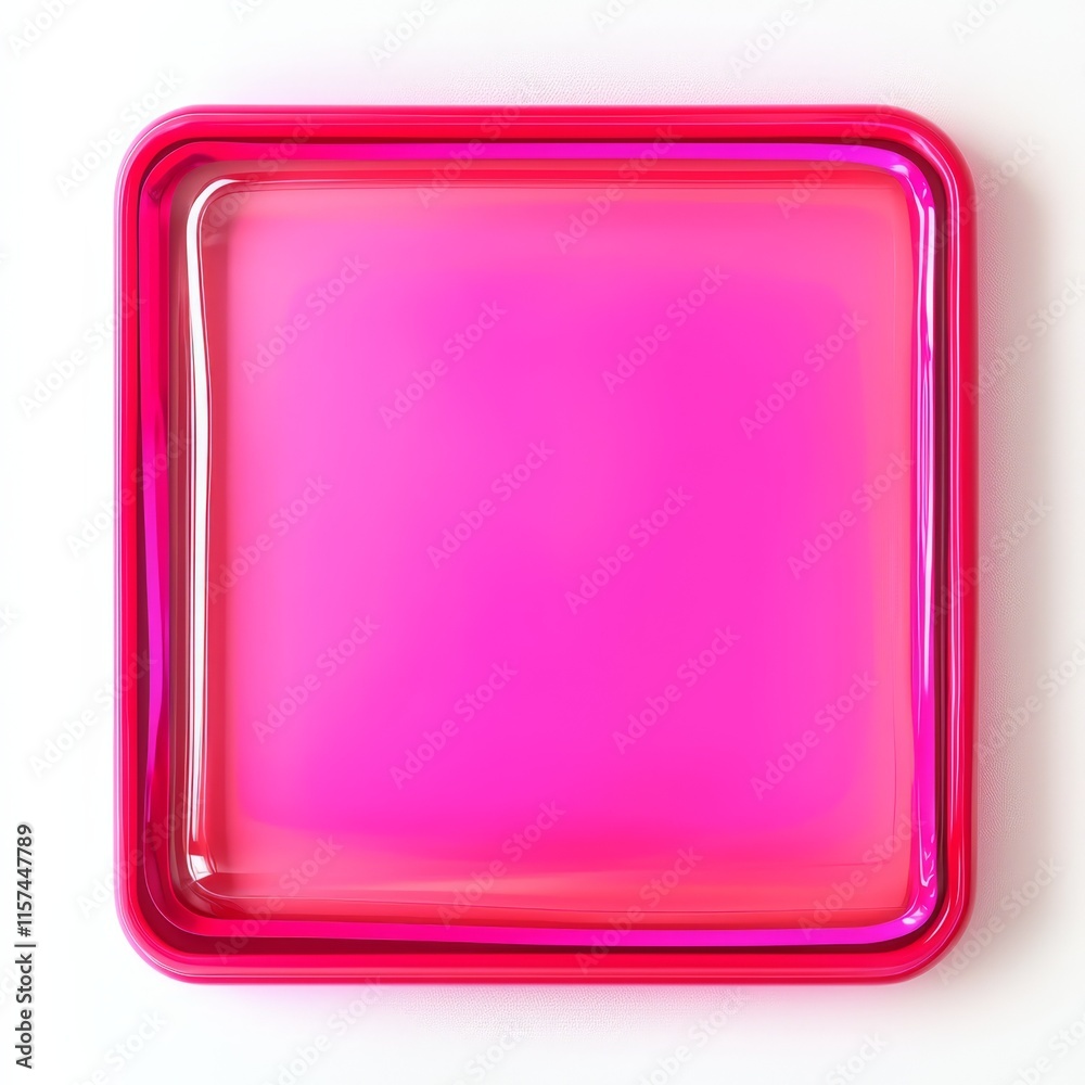 Pink Square Resin Tray: A vibrant pink square resin tray, showcasing its glossy, translucent quality and sleek design. Perfect for adding a pop of color to any setting. Pink Square Resin Tray: A vibrant pink square resin tray, showcasing its glossy, translucent quality and sleek design. Perfect for adding a pop of color to any setting.