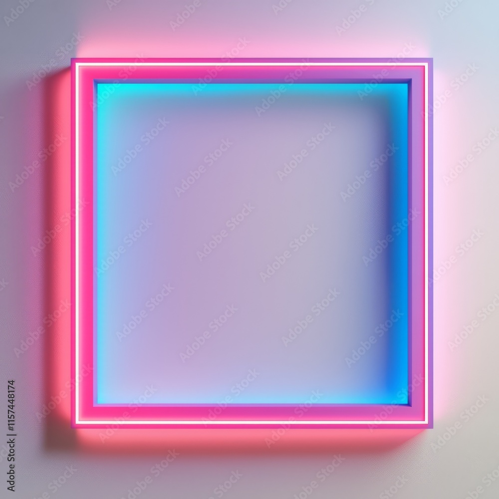 Neon Square Frame: A vibrant, modern neon light frame in pink and blue, creating a dynamic and eye-catching border perfect for presentations, social media, or design projects. The clean. Neon Square Frame: A vibrant, modern neon light frame in pink and blue, creating a dynamic and eye-catching border perfect for presentations, social media, or design projects. The clean.