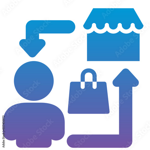 Business To Costumer Icon