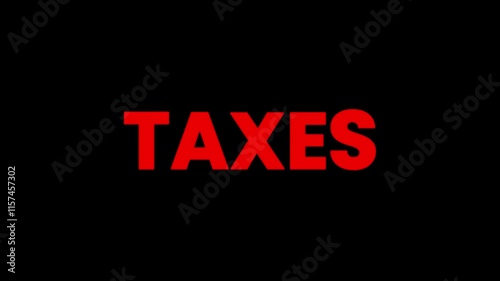 tax time new bold typography design, 2024, 2025, 2026, tax refund, taxes breaks, planning.