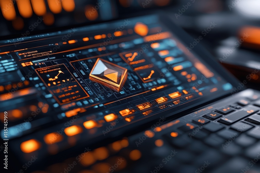 Obraz premium Empowering data-driven business intelligence insights globally