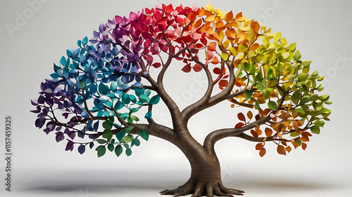 The colorful tree
