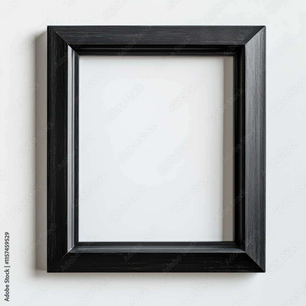 Black Frame Mockup: A minimalist black picture frame stands out against a simple backdrop, showcasing a versatile and elegant design. Black Frame Mockup: A minimalist black picture frame stands out against a simple backdrop, showcasing a versatile and elegant design.