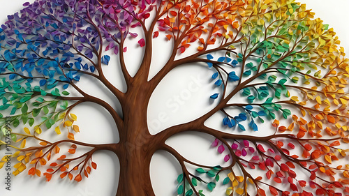 The colorful tree