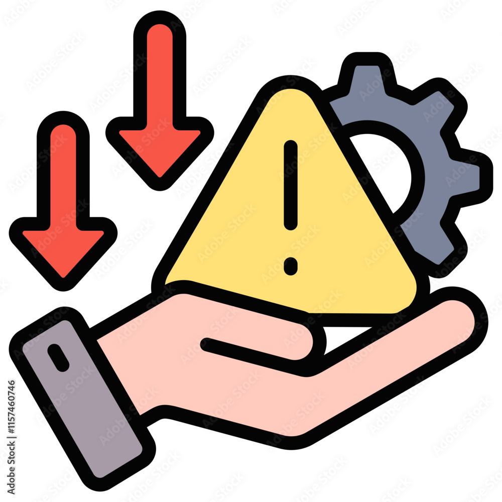 Obraz premium Risk Icon