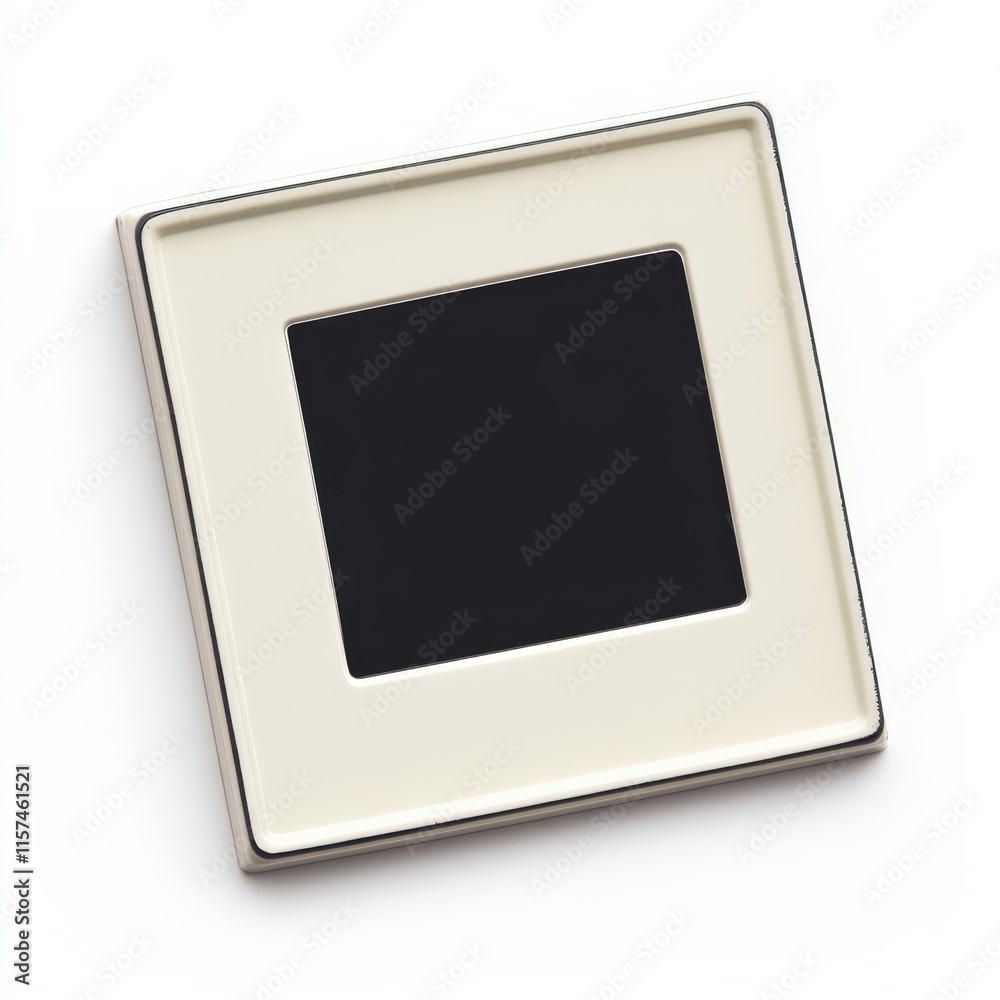 Blank Slide Mount: A close-up shot of a blank cream-colored slide mount with a black inner square, ready to showcase your cherished memories. Blank Slide Mount: A close-up shot of a blank cream-colored slide mount with a black inner square, ready to showcase your cherished memories.