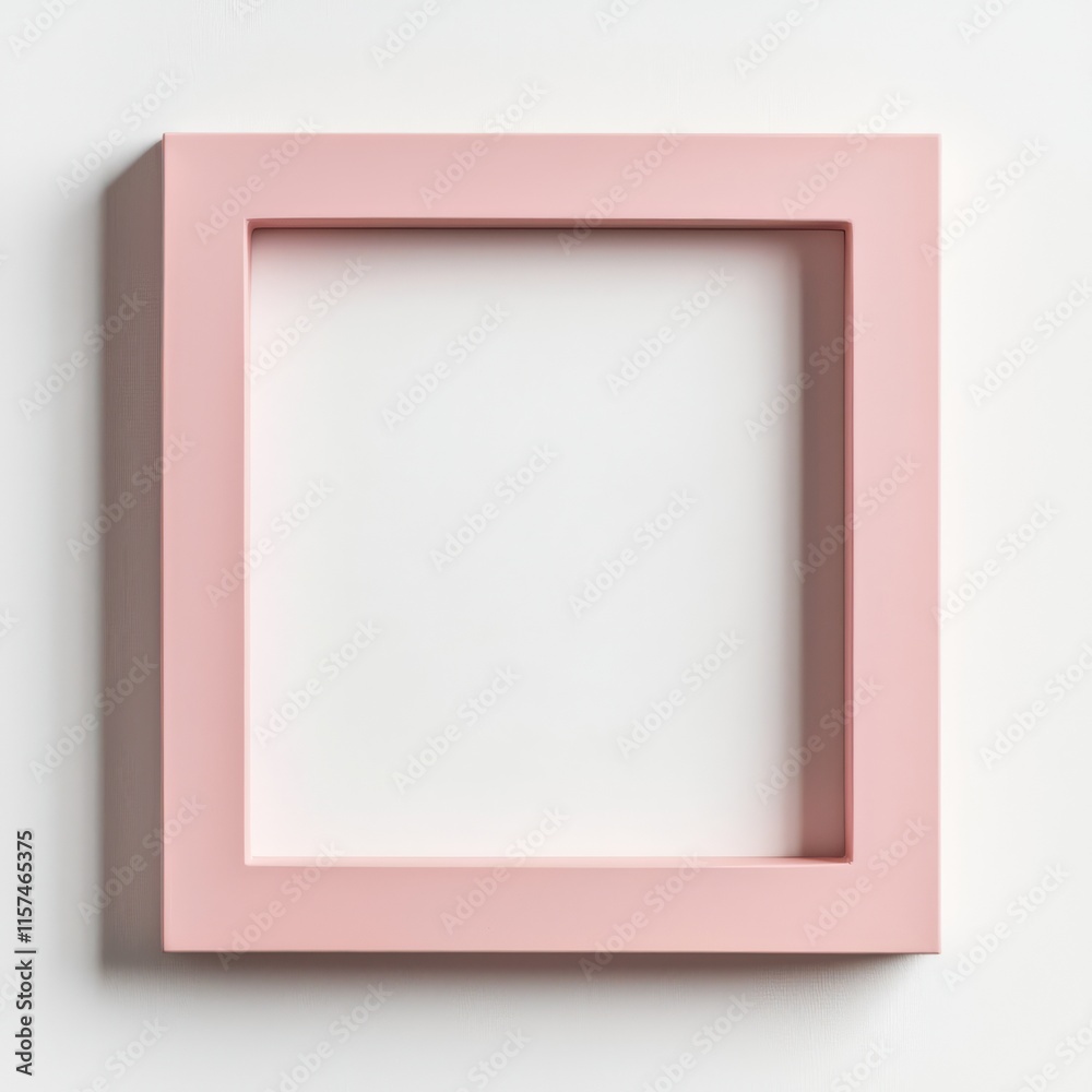 Pink Square Frame: A simple yet elegant pink picture frame, ready to showcase your cherished memories or artwork. Pink Square Frame: A simple yet elegant pink picture frame, ready to showcase your cherished memories or artwork.