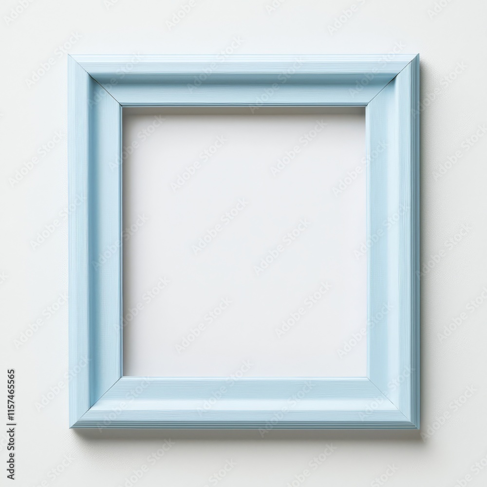 Square Blue Picture Frame Mockup Square Blue Picture Frame Mockup