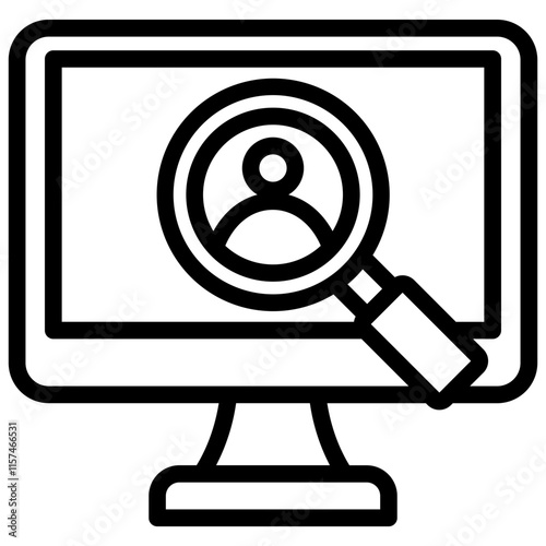 Find Outline Icon