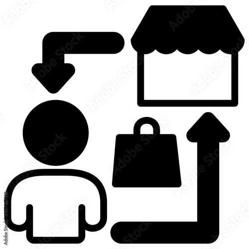 Business To Costumer Icon