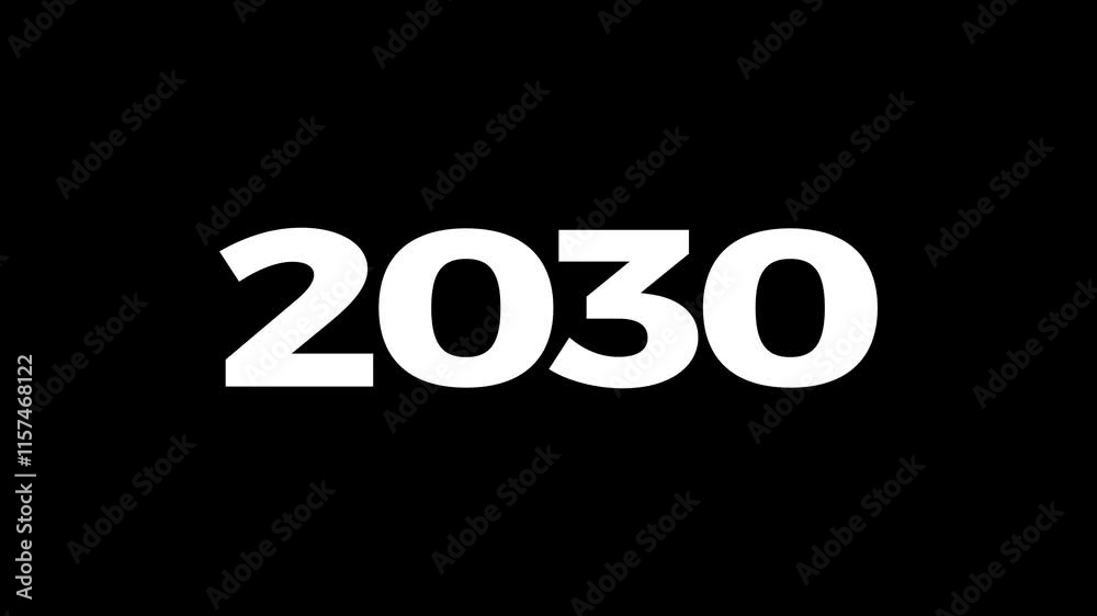 2030 number text background animation. Business number text background. 2030 number text background animation. Business number text background.