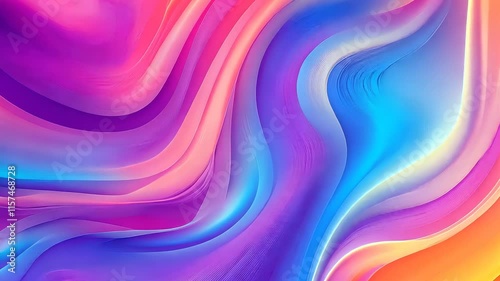 Abstract colorful gradient waves with vibrant pink, orange, and blue hues