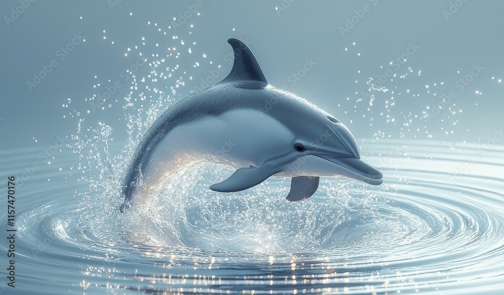 Obraz premium dolphin jumping out of water