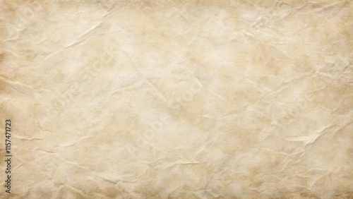  detailed background of aged parchment paper with subtle wrinkles and beige tones, perfect for vintage, historical, or artistic themes.