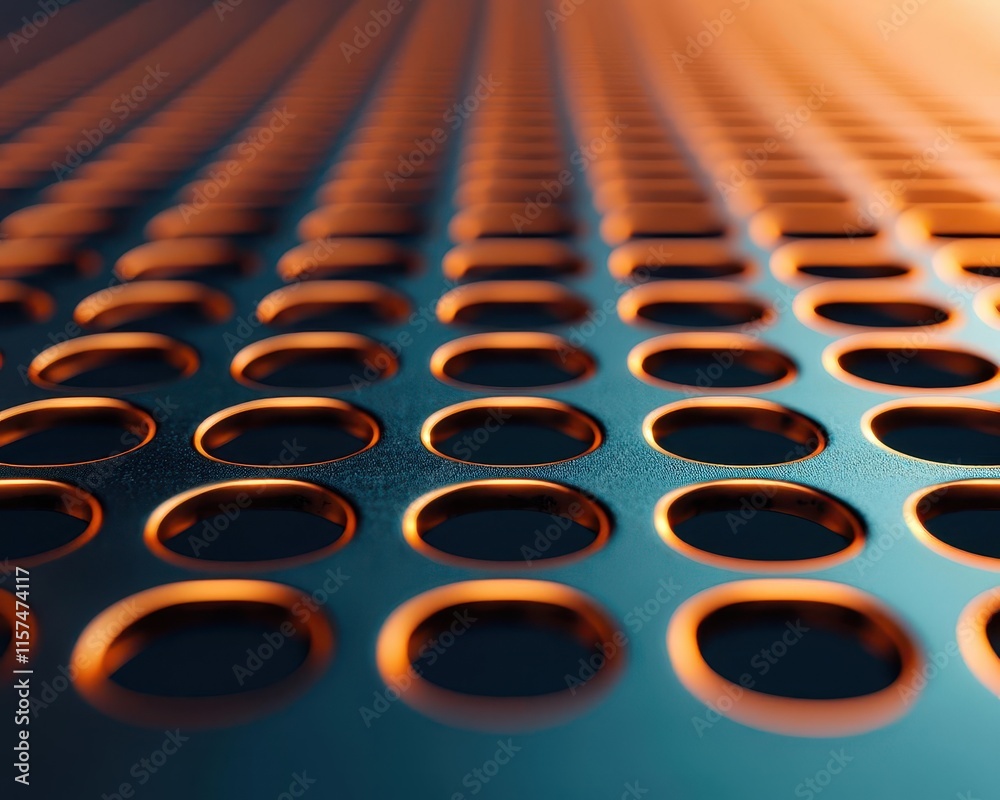 Obraz premium Macro shot of the magnetic shielding in a quantum computer, protecting qubits from external magnetic fields