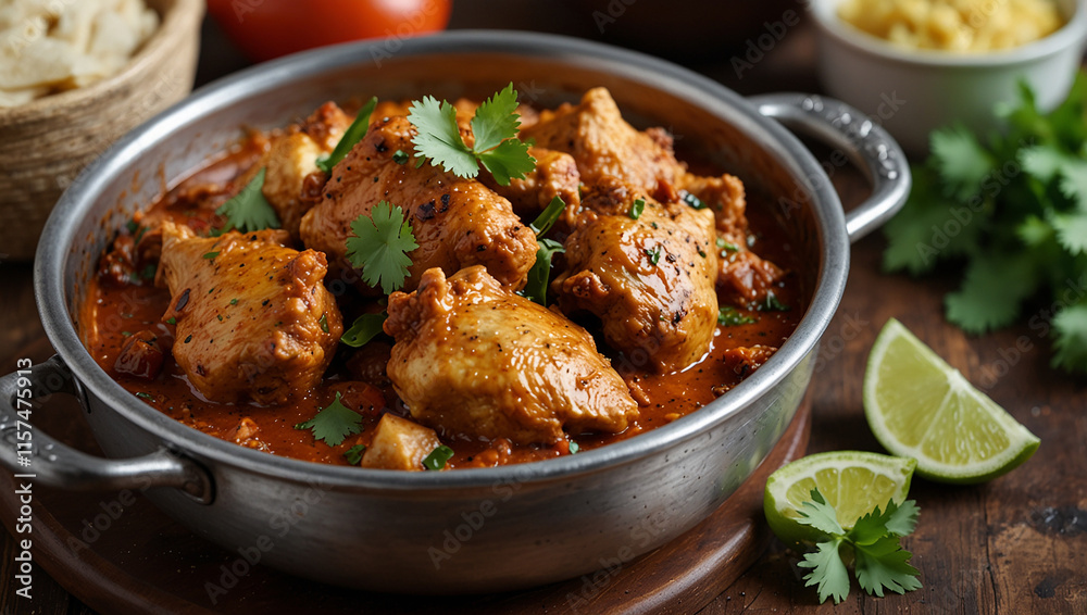 Chicken karahi and kabab with new style Chicken karahi and kabab with new style