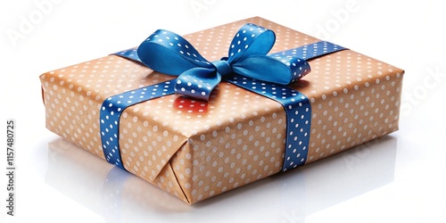 Elegant gift box isolated on a white background