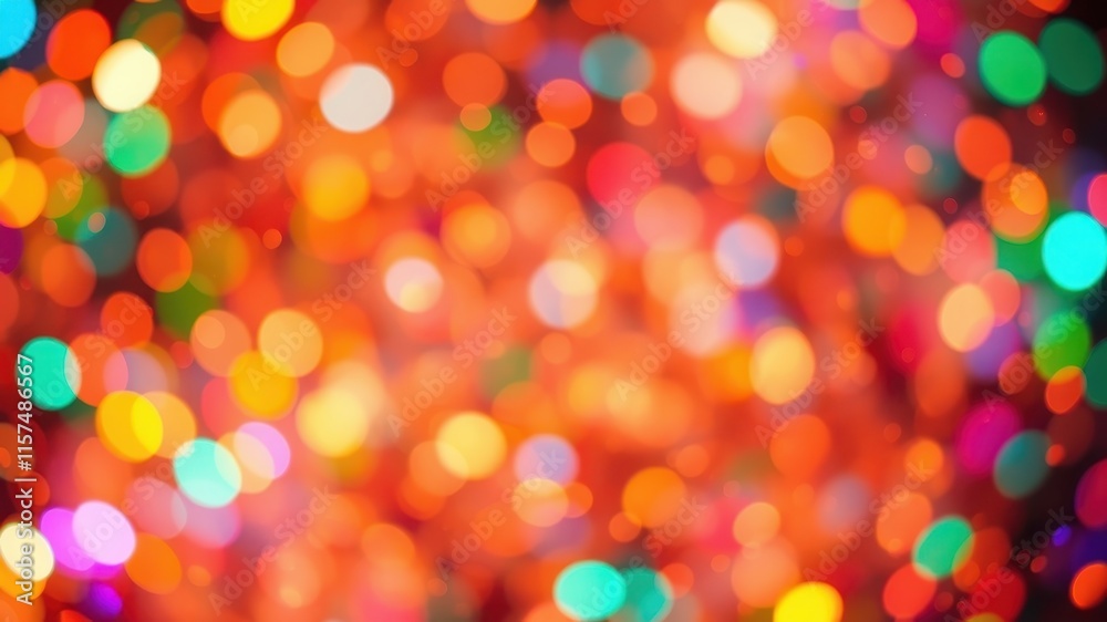 Abstract Background of Defocused Colorful Lights Featuring a Vibrant Orange Hue Abstract Background of Defocused Colorful Lights Featuring a Vibrant Orange Hue
