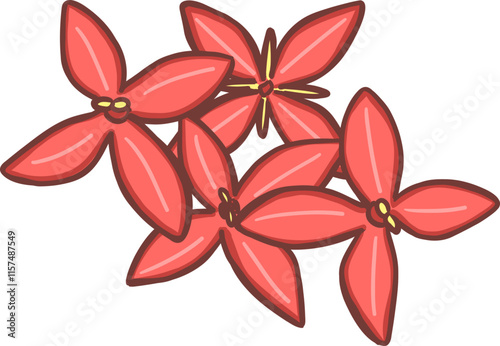 red needle flower for Teacher respect day 