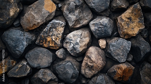 A close up of a pile of rocks with a brownish tinge photo