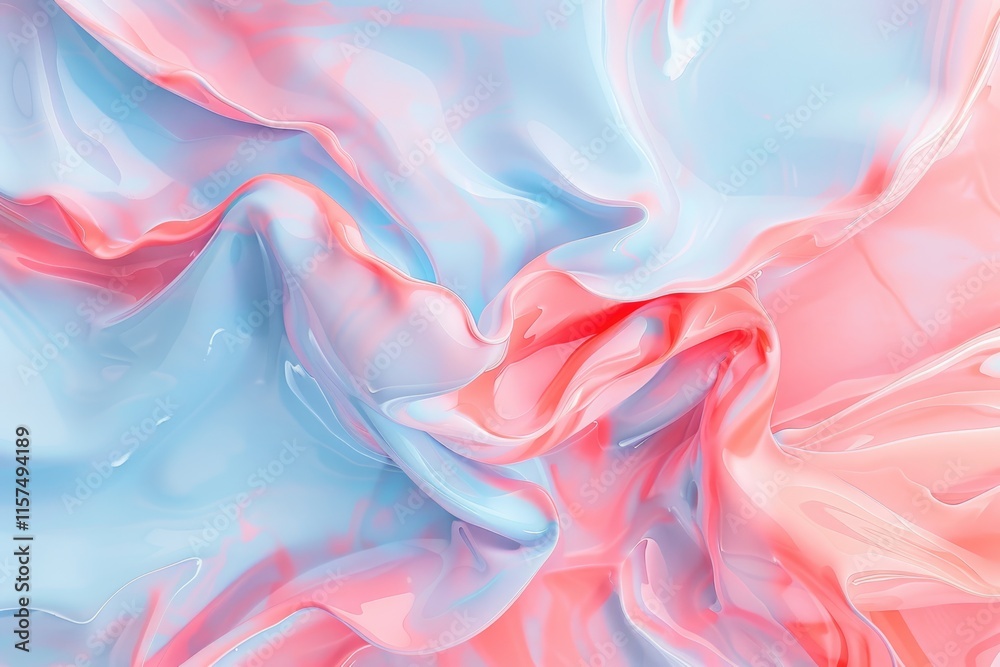 Obraz premium Abstract pastel color paint on blue background with copy space.
