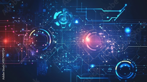 Abstract digital technology background.
