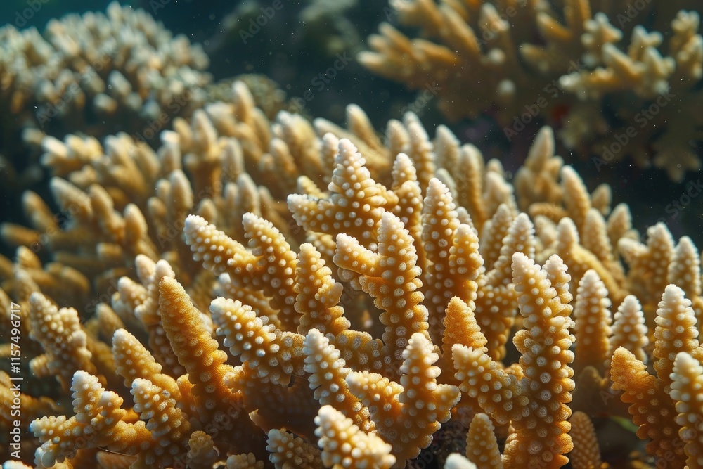 Foliose or hard coral at the Great Barrie Reef