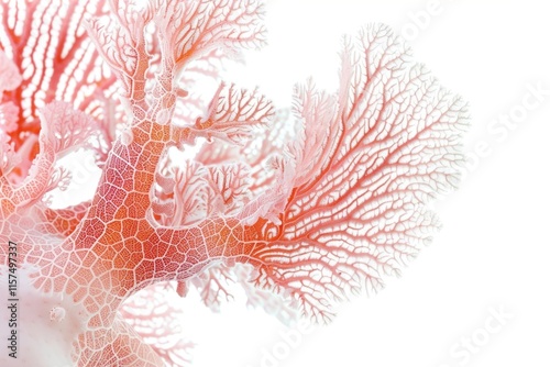 light coral isolated on white background