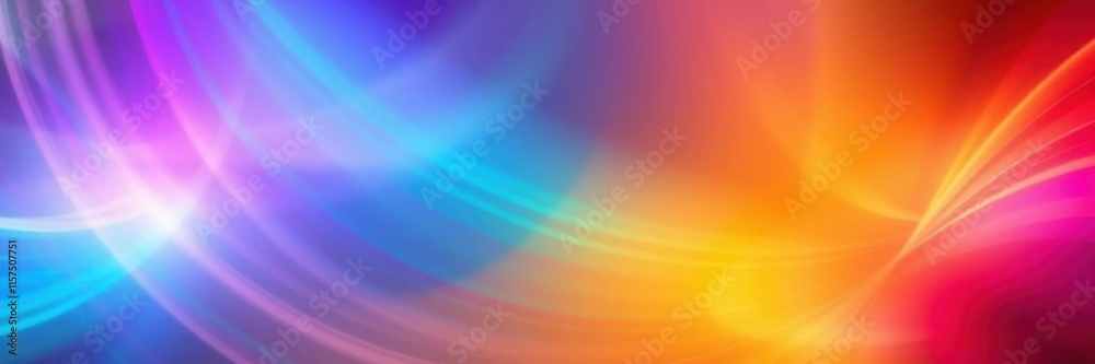 Obraz premium Vibrant Abstract Light Trails in Interplay of Colors Creating a Dynamic Background Suitable for Various Creative Projects and Design Endeavors