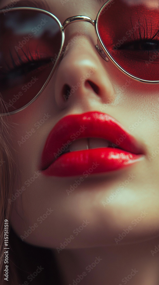 GIRLS WITH RED LIPS, LIPSTICK ADVERTISEMENT GIRLS WITH RED LIPS, LIPSTICK ADVERTISEMENT