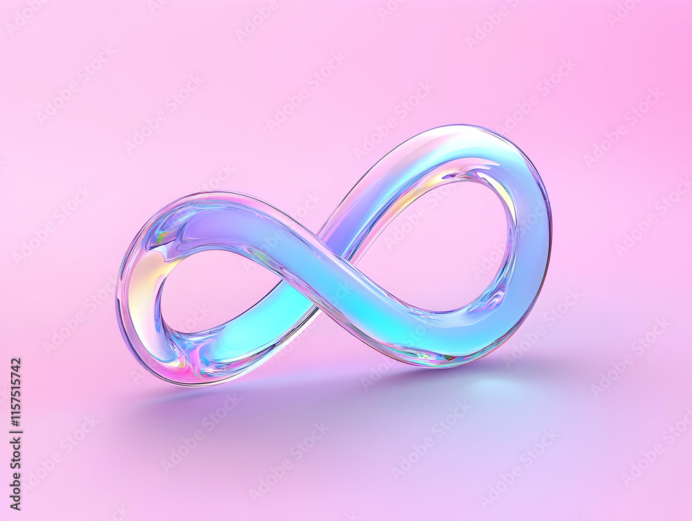 3D Infinity Symbol Abstract Background 3D Infinity Symbol Abstract Background