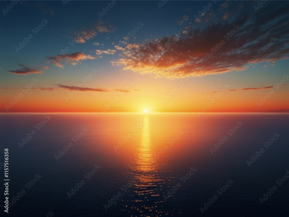 Fototapeta premium Sunrise at the Sea wallpaper