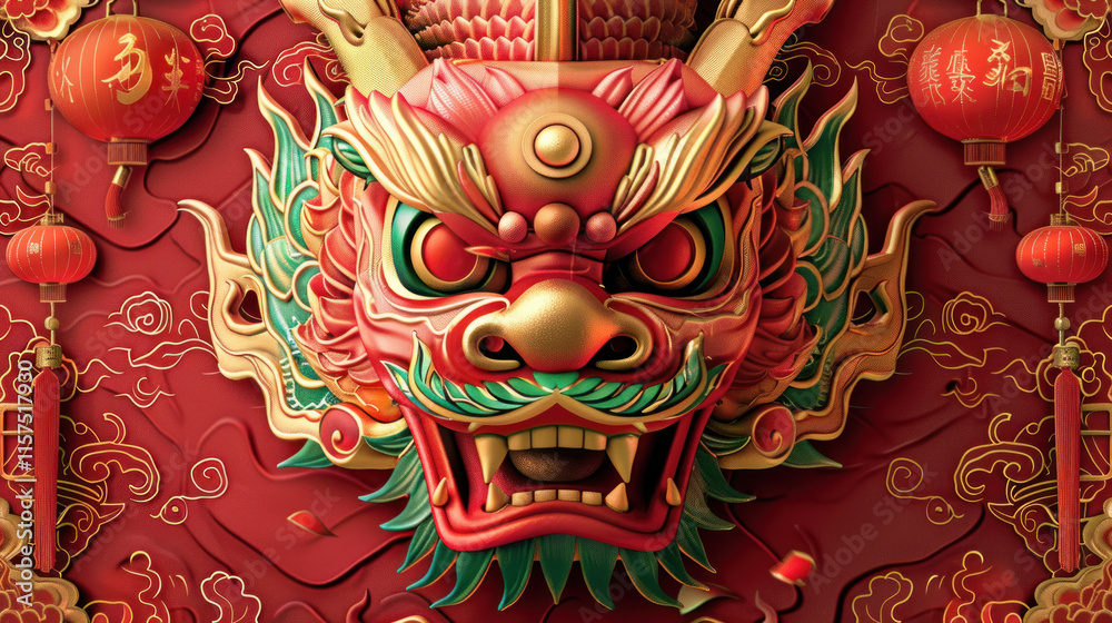 Chinese New Year couplets, traditional festive theme, vibrant colors, rich red and gold details, detailed cultural elements, high-resolution illustration Chinese New Year couplets, traditional festive theme, vibrant colors, rich red and gold details, detailed cultural elements, high-resolution illustration