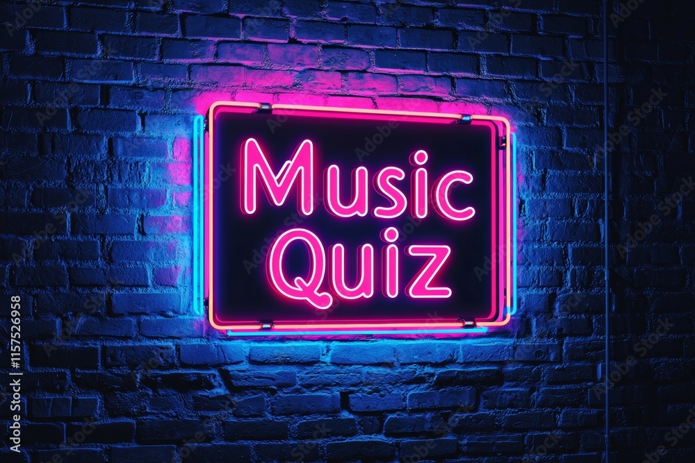 Fototapeta premium A glowing neon sign reading 