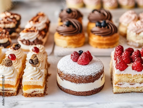 Wallpaper Mural An assortment of delicious pastries and desserts beautifully arranged. Torontodigital.ca