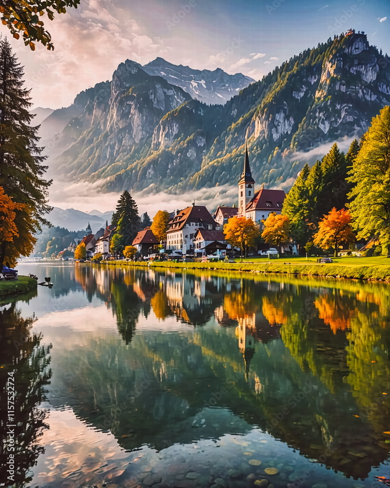 Fototapeta premium Ammergau Alps Nature Reserve