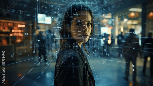 Computer vision recognize objects people face scanning technology