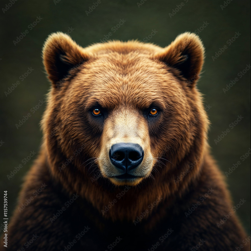 Fototapeta premium Concept photo of a bear with space for text