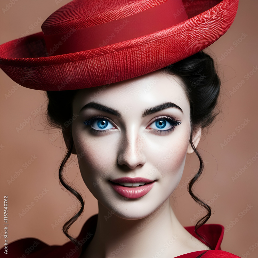 portrait of a person in a hat portrait of a person in a hat