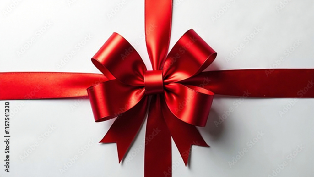 Vibrant Red Gift Bow on White: Perfect for Holiday Marketing, Gifting Campaigns, and E-commerce Promotions Vibrant Red Gift Bow on White: Perfect for Holiday Marketing, Gifting Campaigns, and E-commerce Promotions