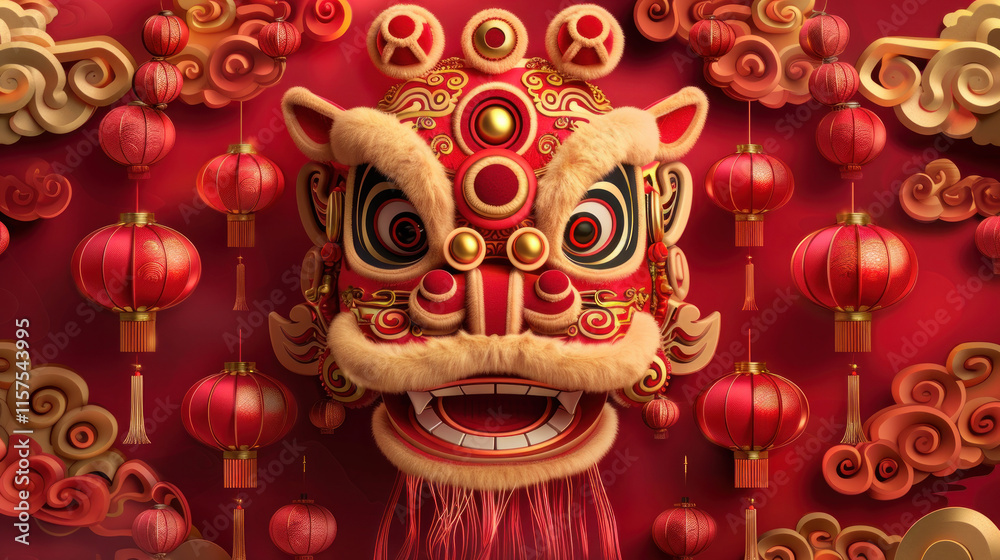 Chinese New Year wishes, traditional festive theme, vibrant colors, rich red and gold details, detailed cultural elements, high-resolution illustration Chinese New Year wishes, traditional festive theme, vibrant colors, rich red and gold details, detailed cultural elements, high-resolution illustration
